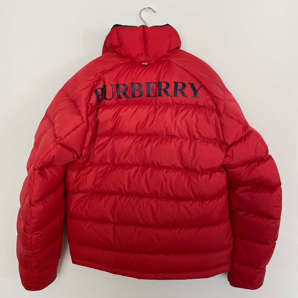 Burberry Reversible Color Block Nylon Down Puffer